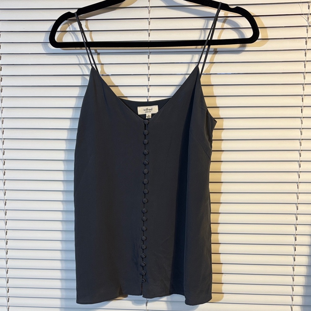 Wilfred Charcoal Button-Down Camisole